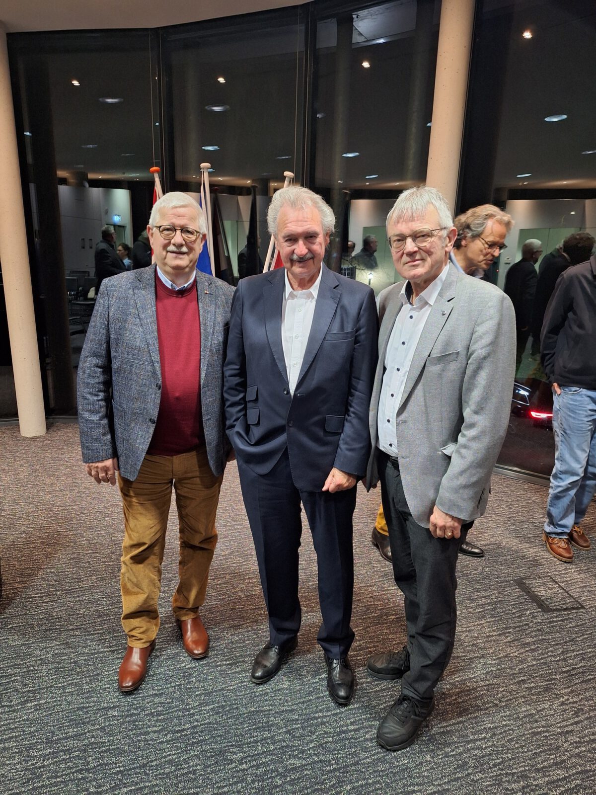 Jean Asselborn mit den DAG-Kollegen Mike Urban und Dr. Kurt Kreiten