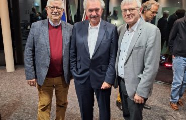 Jean Asselborn mit den DAG-Kollegen Mike Urban und Dr. Kurt Kreiten